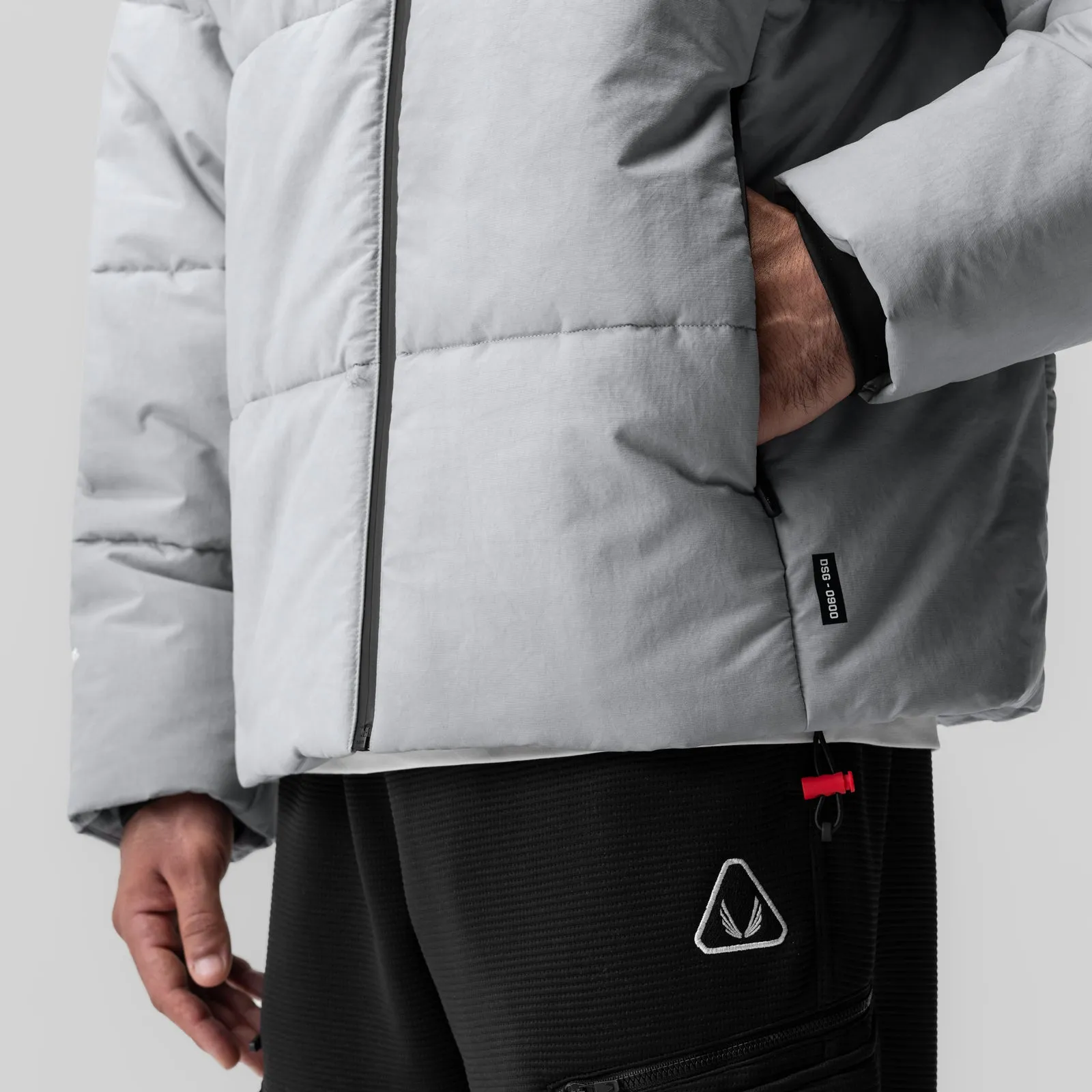 0900. PrimaLoft® Weather-Ready Puffer Jacket - Grey "Wave Dye"