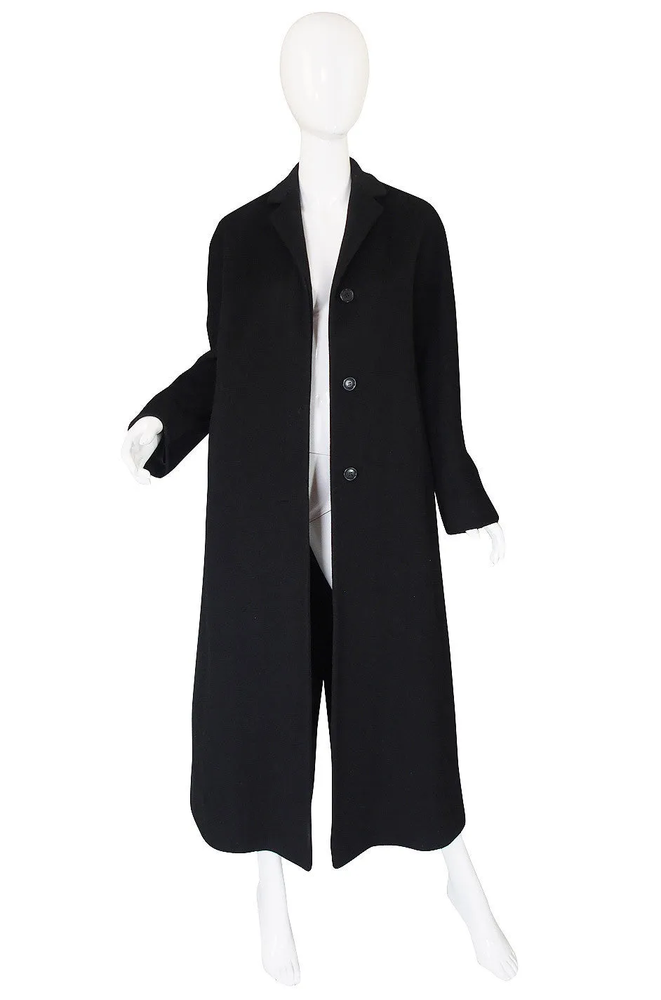 1990s Calvin Klein Minimalist Wool Coat