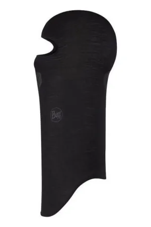 Buff Merino Lightweight Balaclava Solid Black