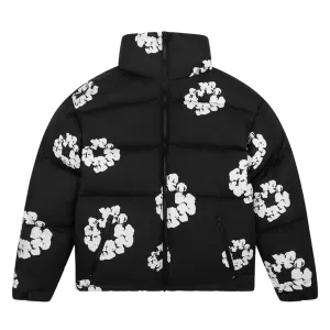 Denim Tears The Cotton Wreath Puffer Jacket 'Black'