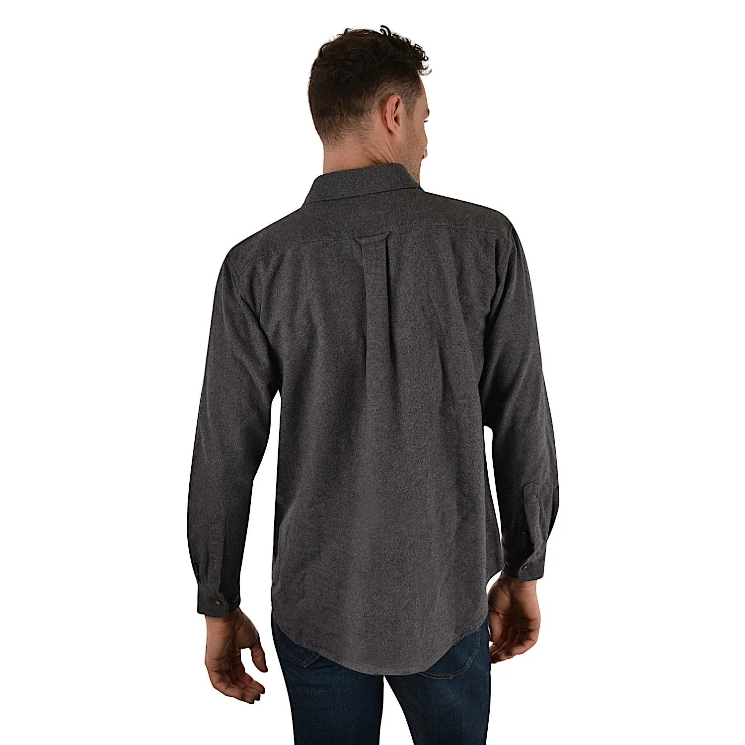 Dux-Bak Mens Mountain Thermal Heavyweight Shirt Charcoal