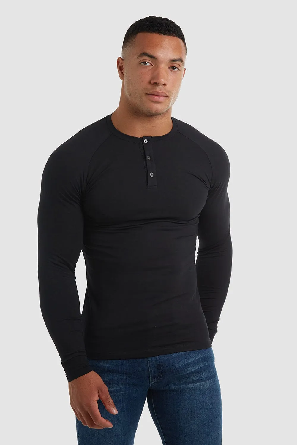 Everyday Henley in Black