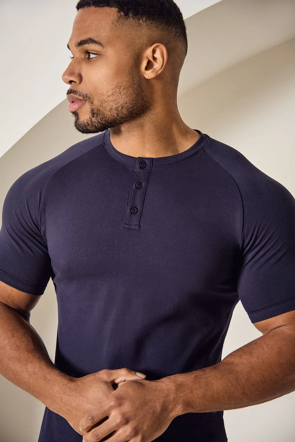 Everyday Henley T-Shirt in Navy