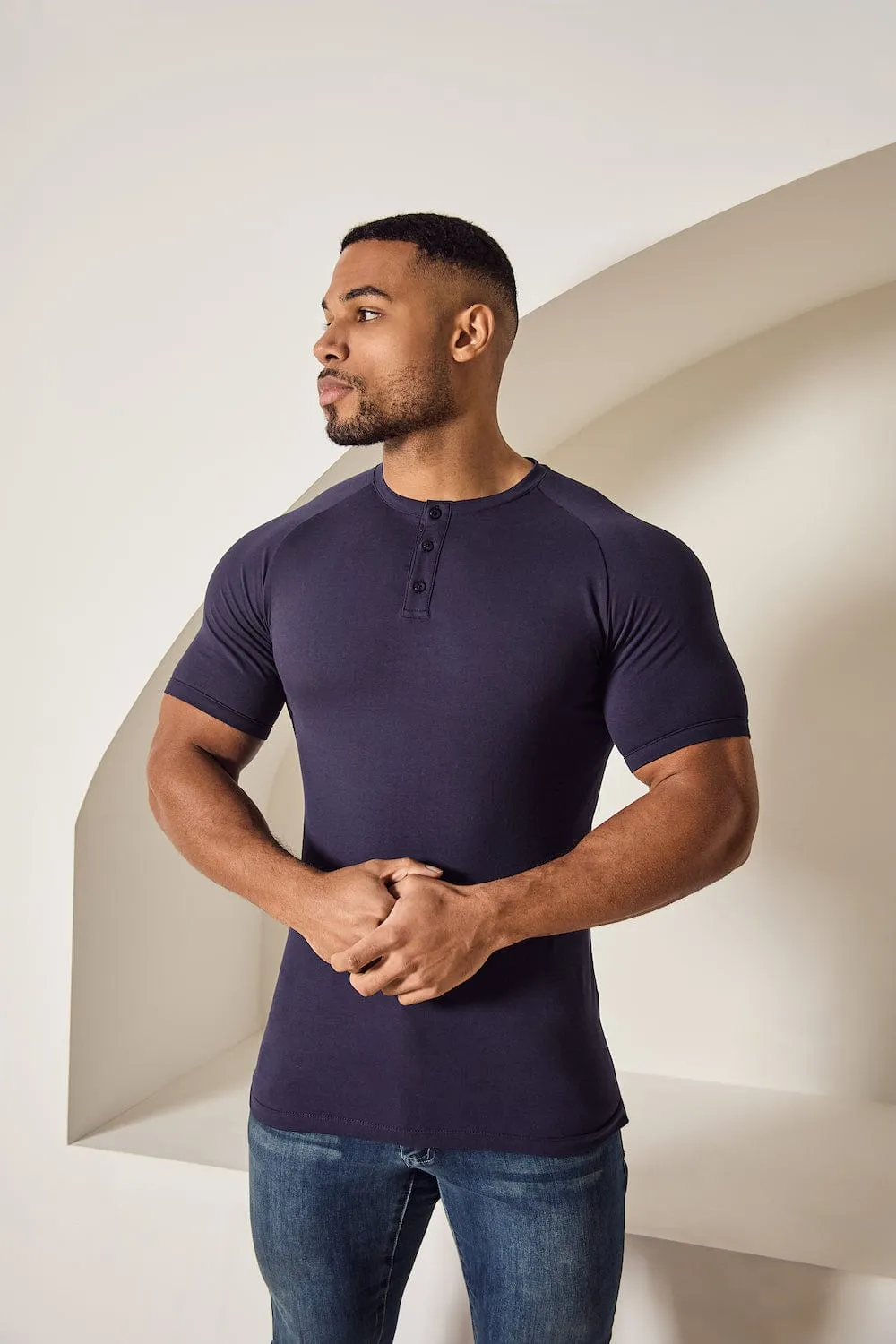 Everyday Henley T-Shirt in Navy