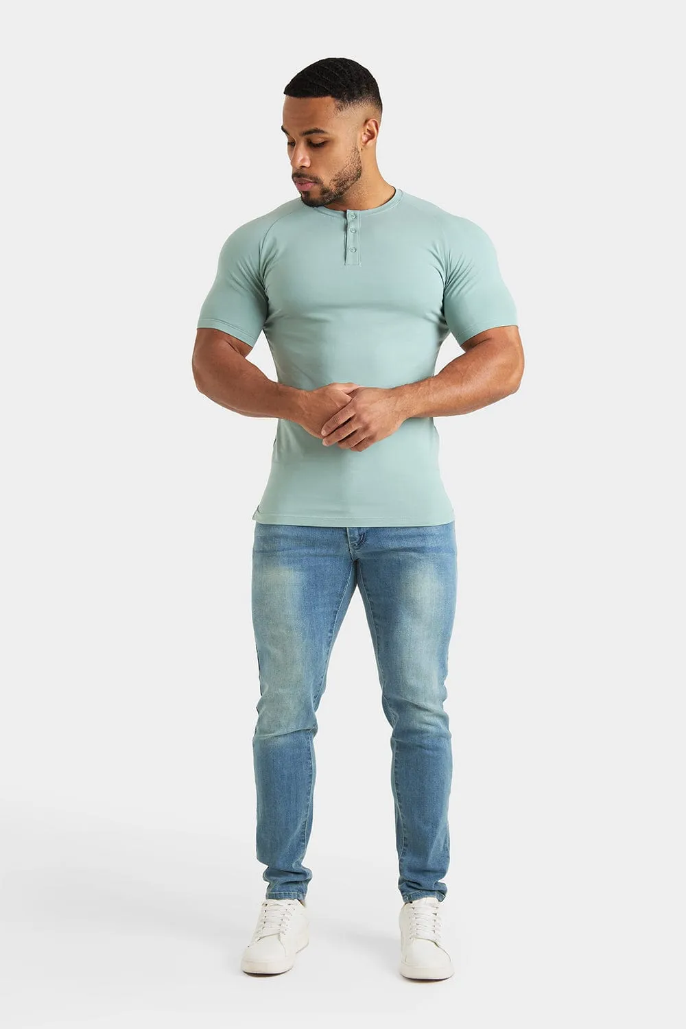 Everyday Henley T-Shirt in Sage