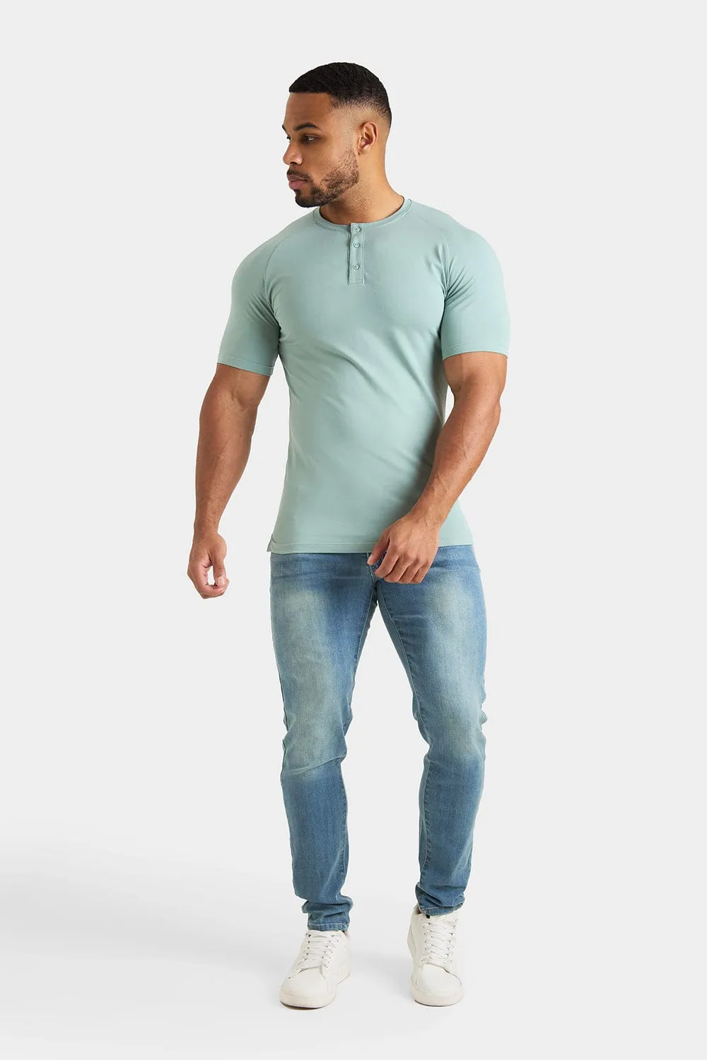 Everyday Henley T-Shirt in Sage