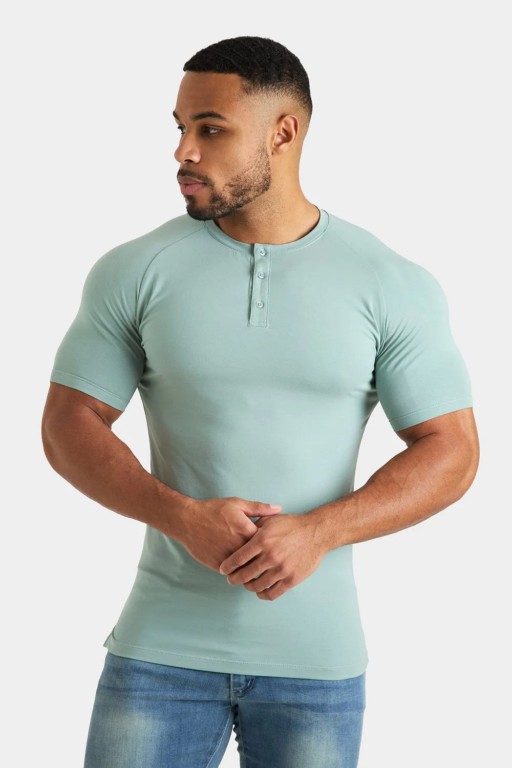 Everyday Henley T-Shirt in Sage