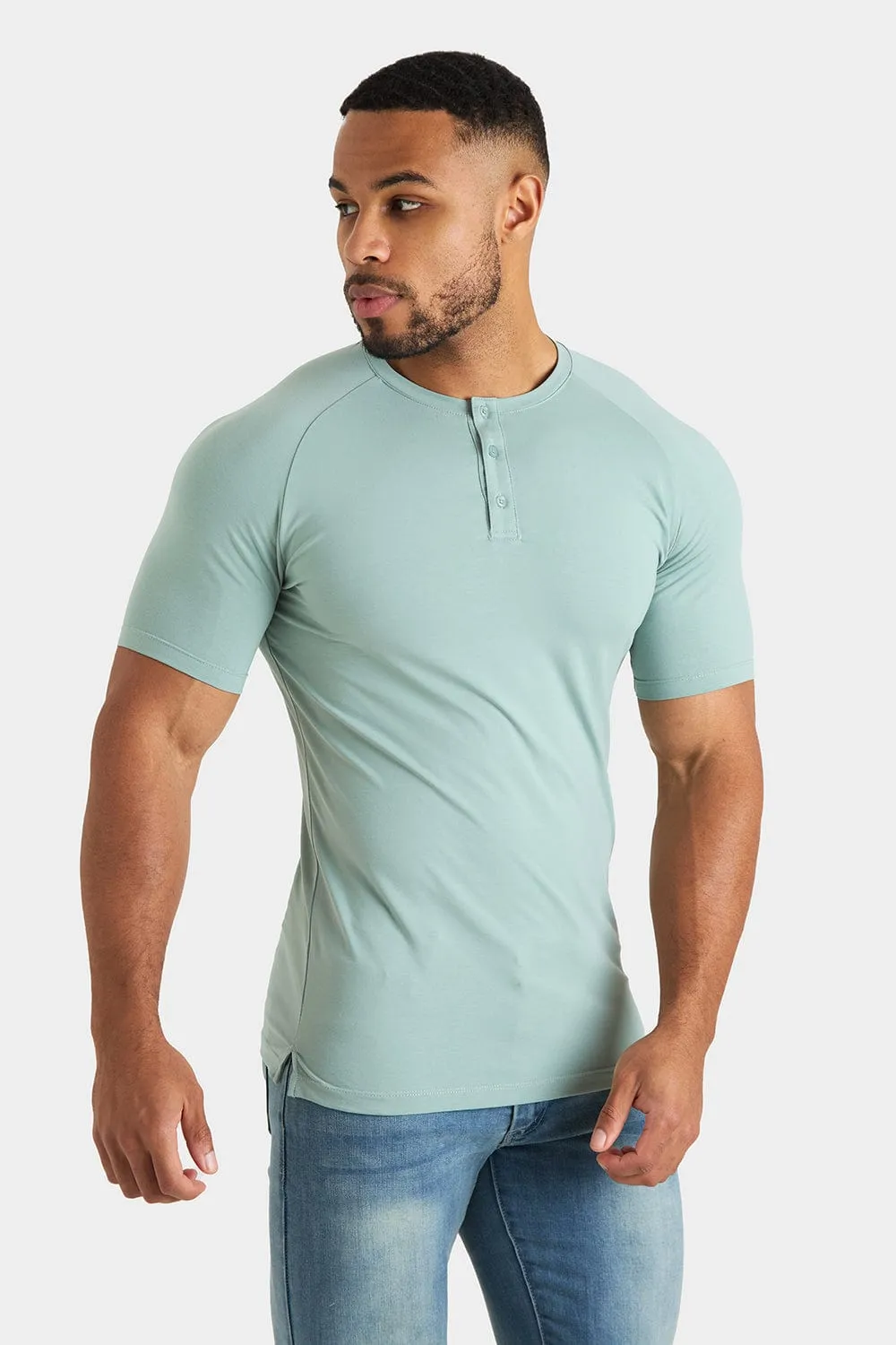 Everyday Henley T-Shirt in Sage