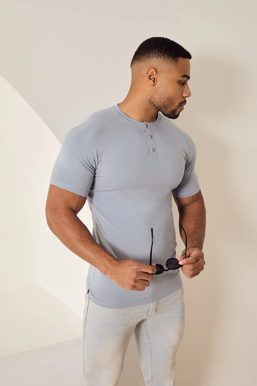 Everyday Henley T-Shirt in Slate