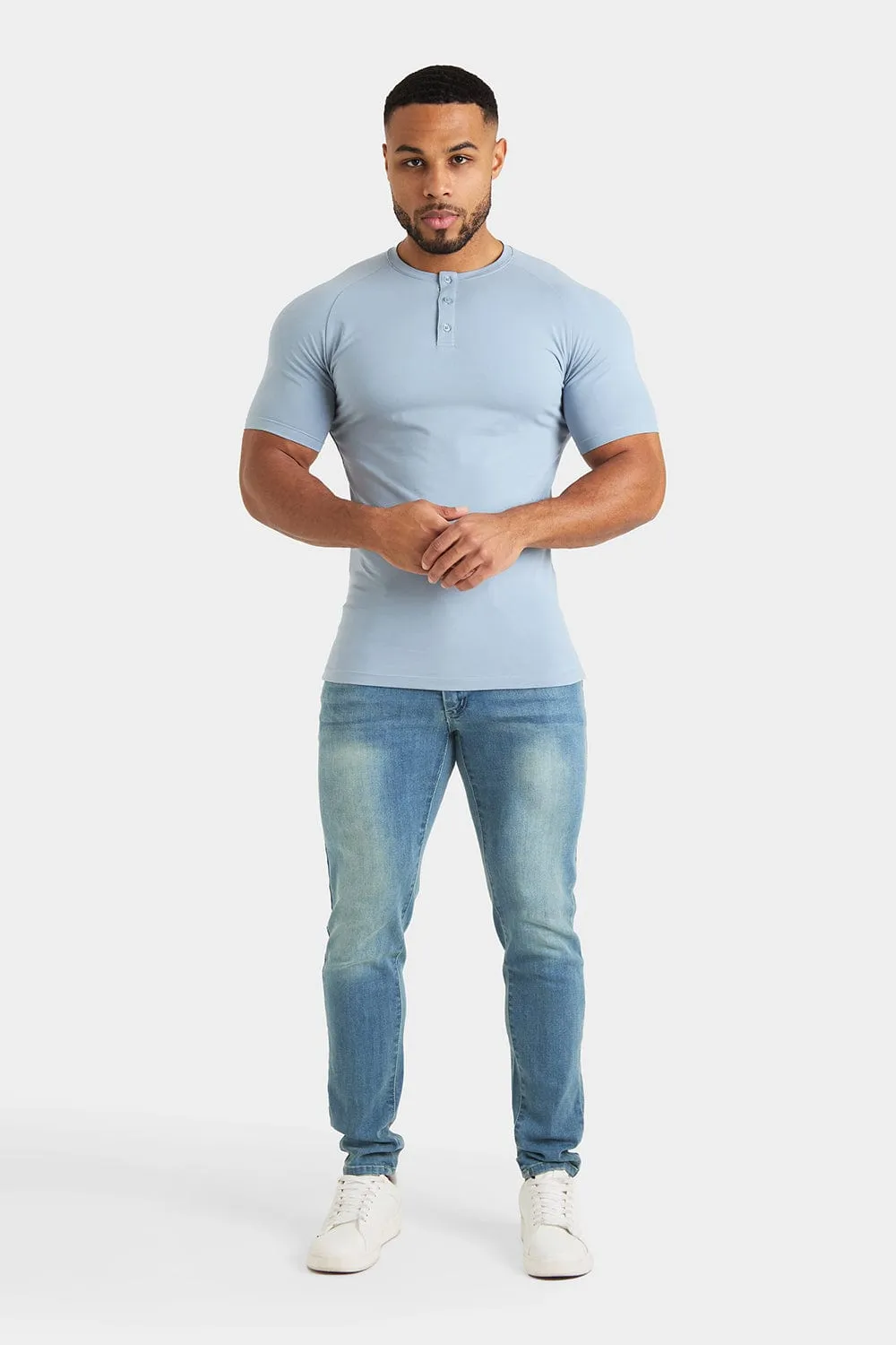 Everyday Henley T-Shirt in Slate