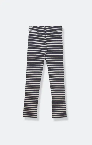 Extra Long Leggins _ Stripe / Lava