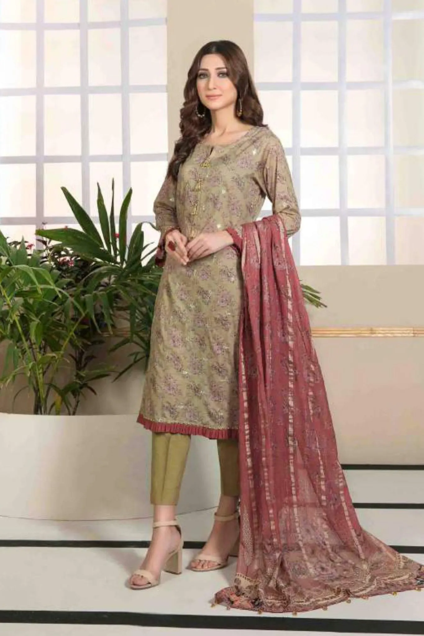 Farzin by Tawakkal Unstitched 3 Piece Lawn Collection'2022-F-7072