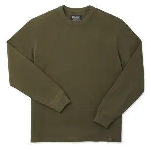 Filson Waffle Knit Thermal Crew Neck L/S Top Mossy Rock