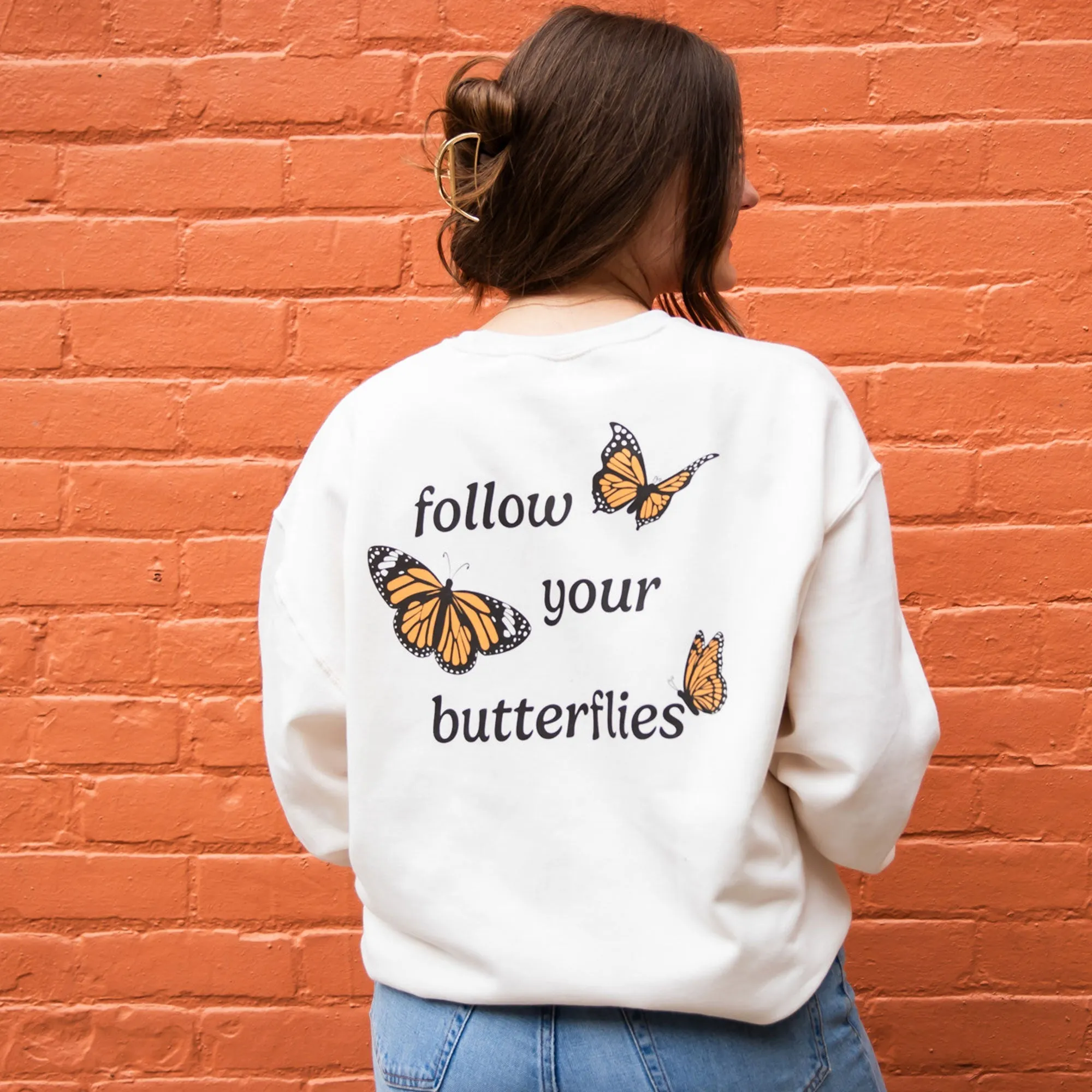 Follow Your Butterflies Crewneck Gemma Sweatshirt