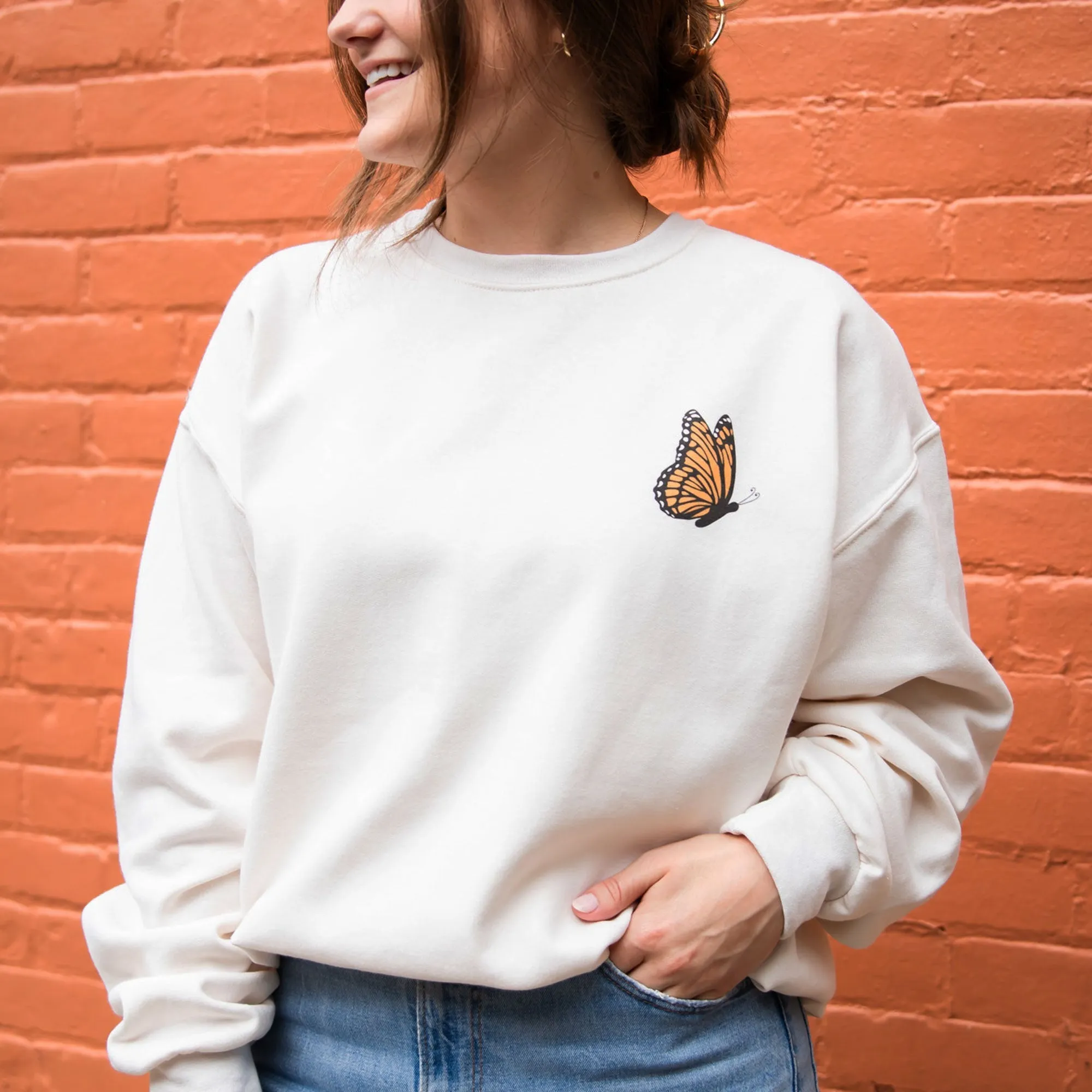 Follow Your Butterflies Crewneck Gemma Sweatshirt