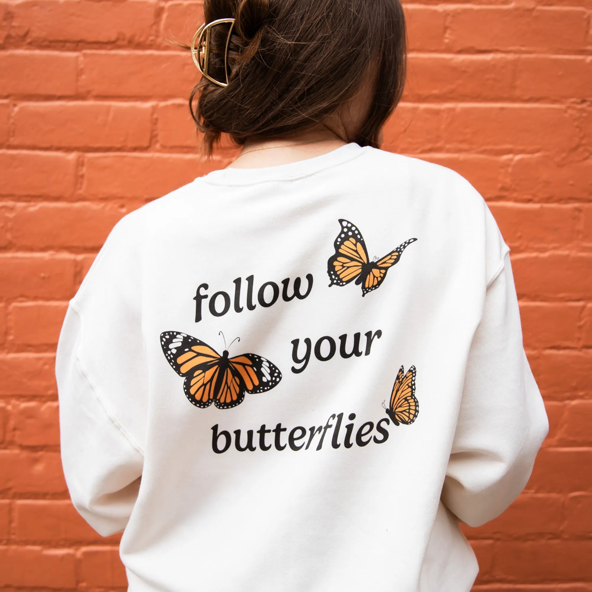 Follow Your Butterflies Crewneck Gemma Sweatshirt