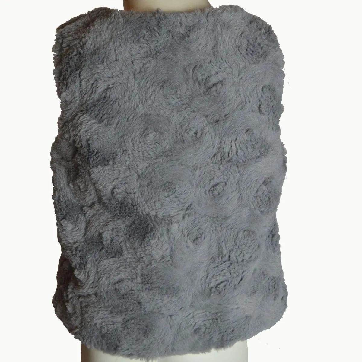 Girls Gilet | Grey | Faux Fur | Padded | Age 2-4 Years