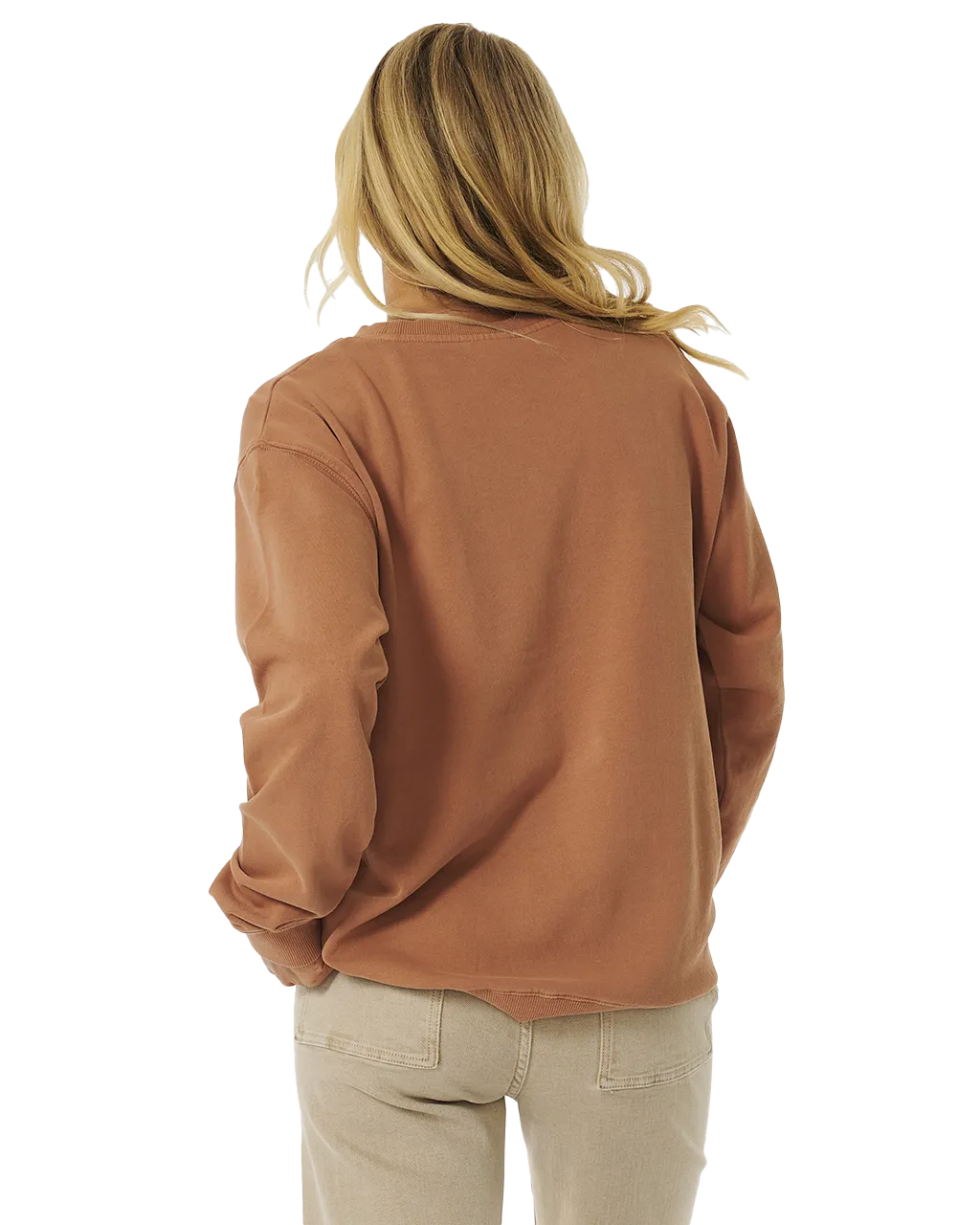 Glow Relaxed Sweatshirt in Light Brown