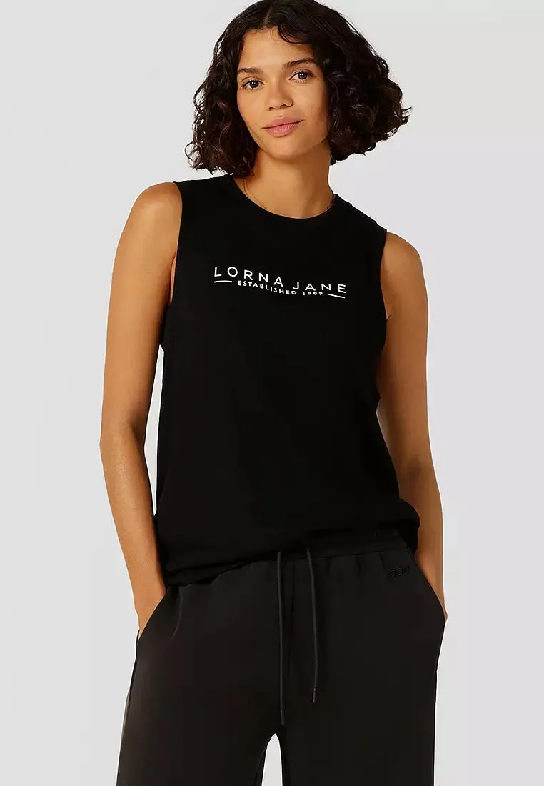 Lorna Jane Kickstart Muscle Tank - Black