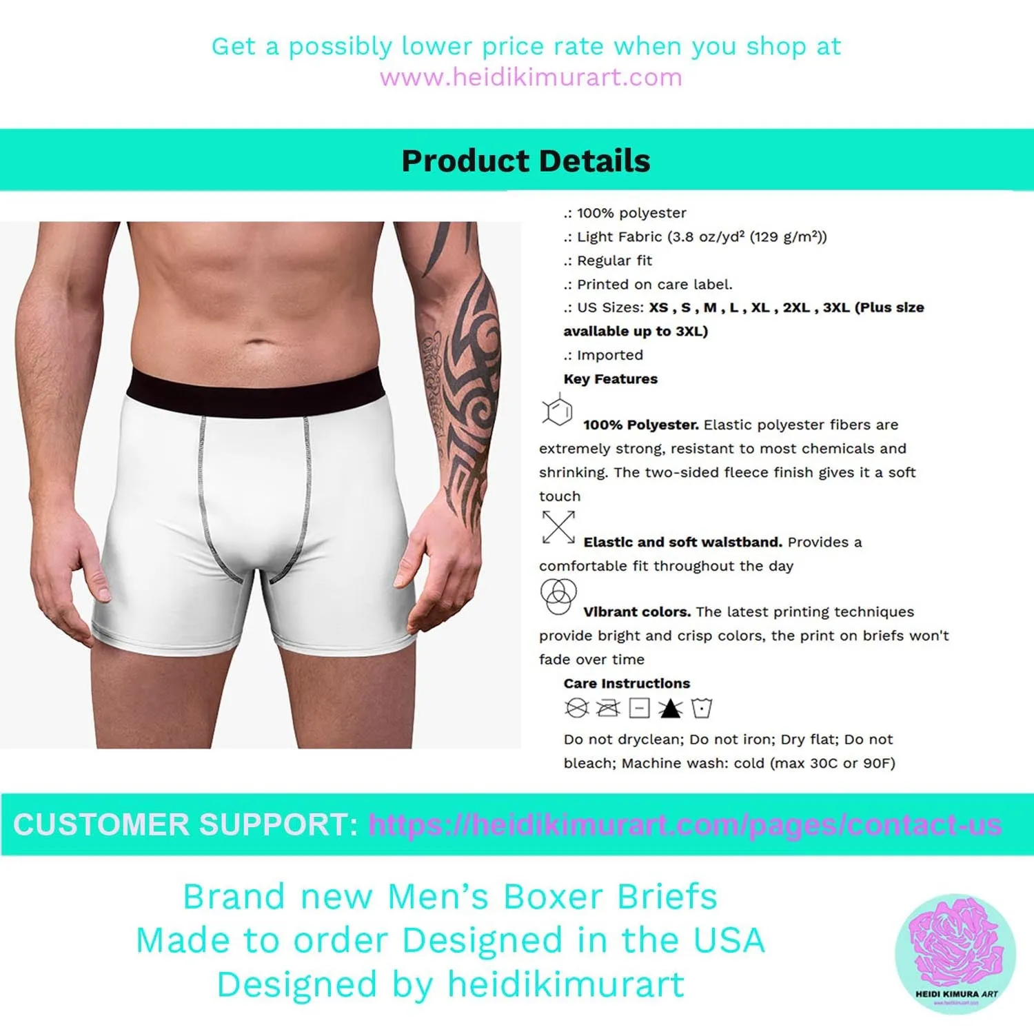 Men's Green  Boxer Briefs, Modern Solid Color Minimalist Basic Sexy Underwear For Men