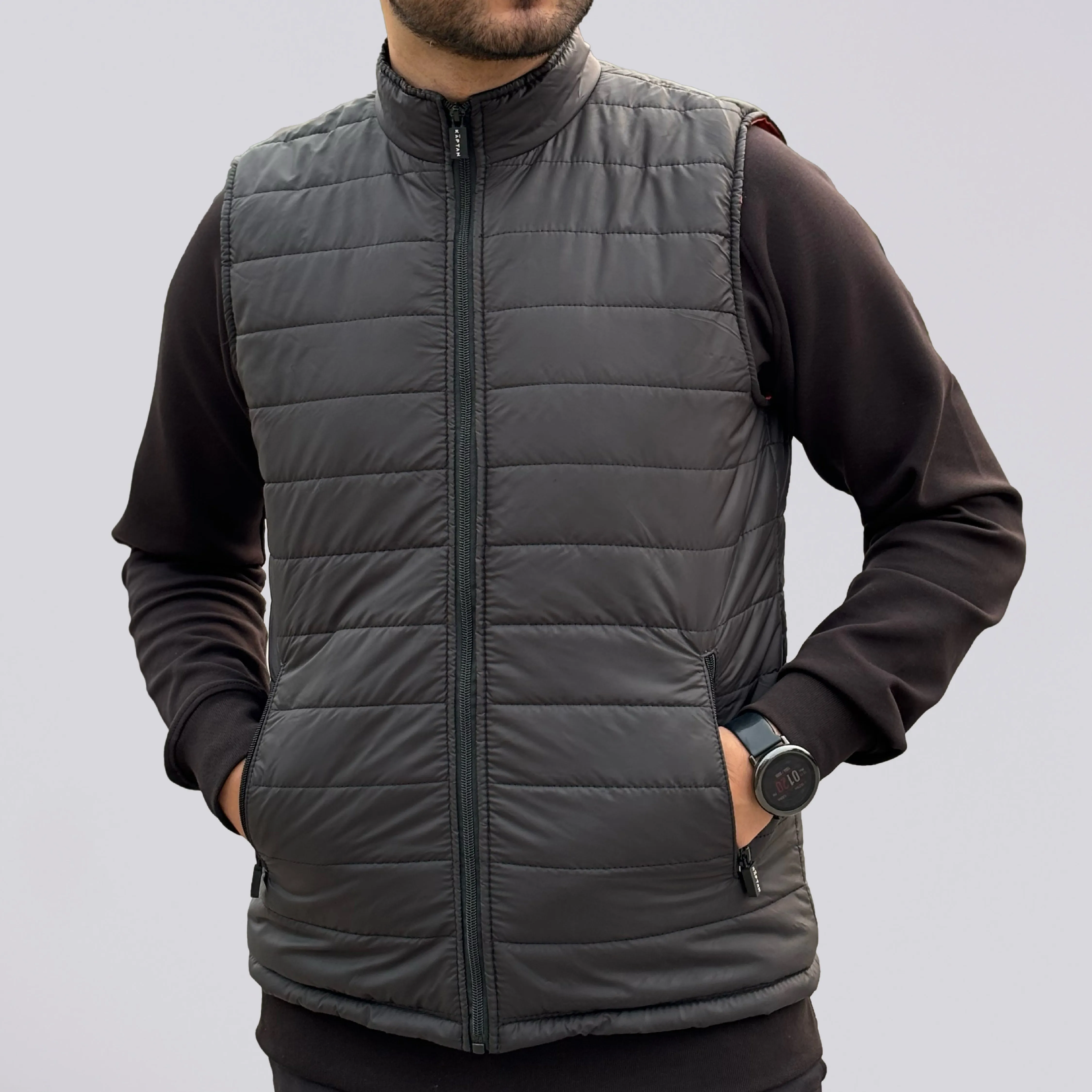 Men's Puffer Vest - Black | Kaptan