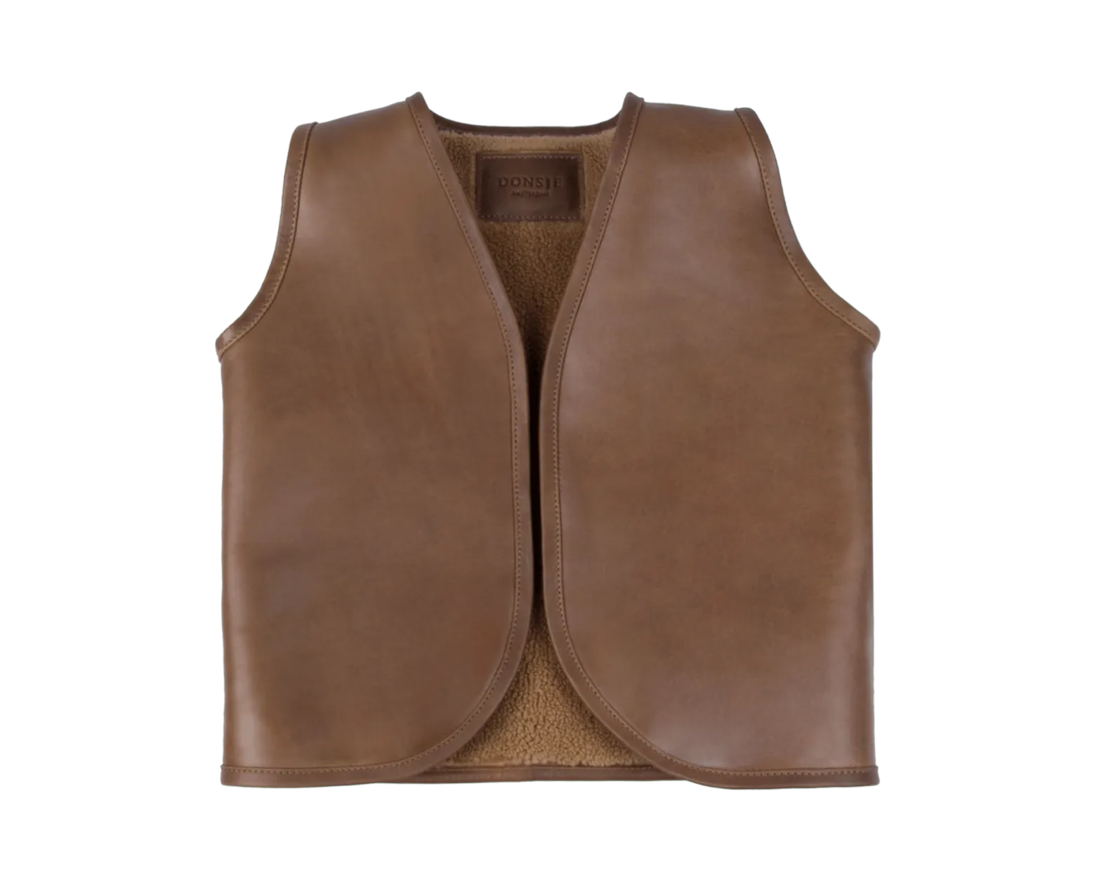 Noa Gilet | Bear | Cognac Classic Leather