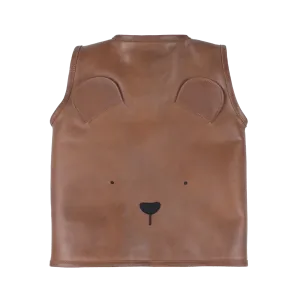 Noa Gilet | Bear | Cognac Classic Leather