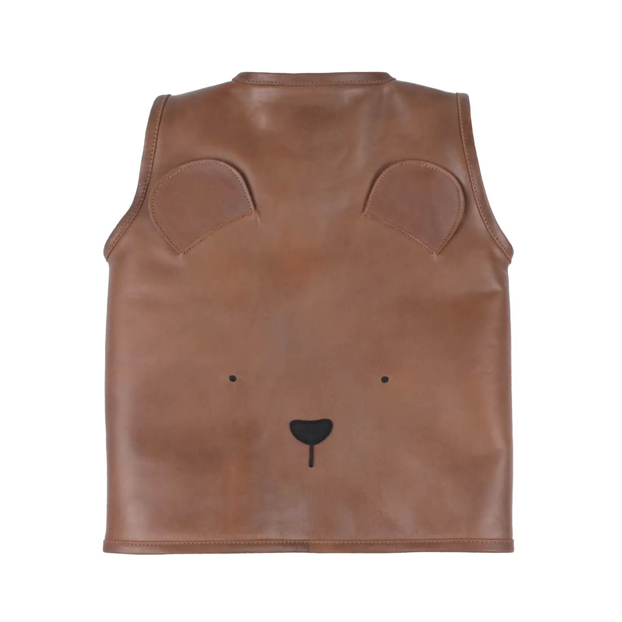 Noa Gilet | Bear | Cognac Classic Leather