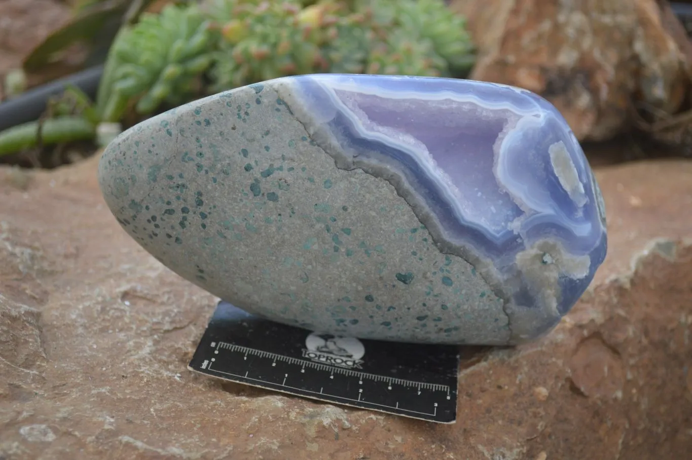 Polished Blue Lace Agate Standing Display Free Forms x 1 From Nsanje, Malawi