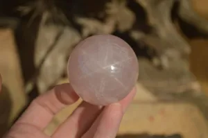 Polished Blue Rose Quartz Spheres x 6 From Ambatondrazaka, Madagascar