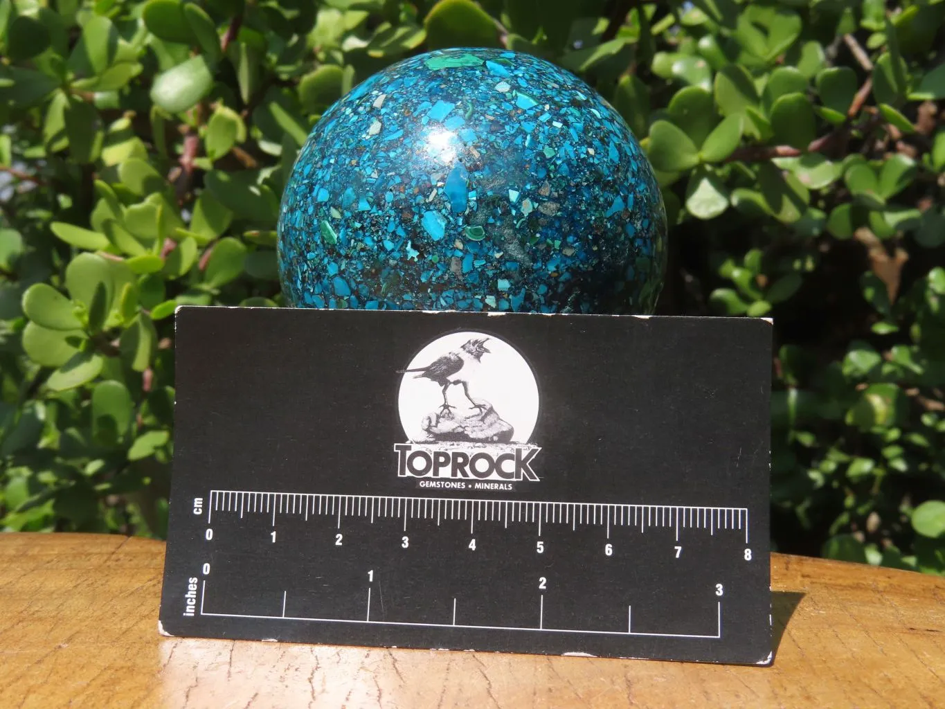 Polished Chrysocolla Conglomerate Sphere x 1 From Congo