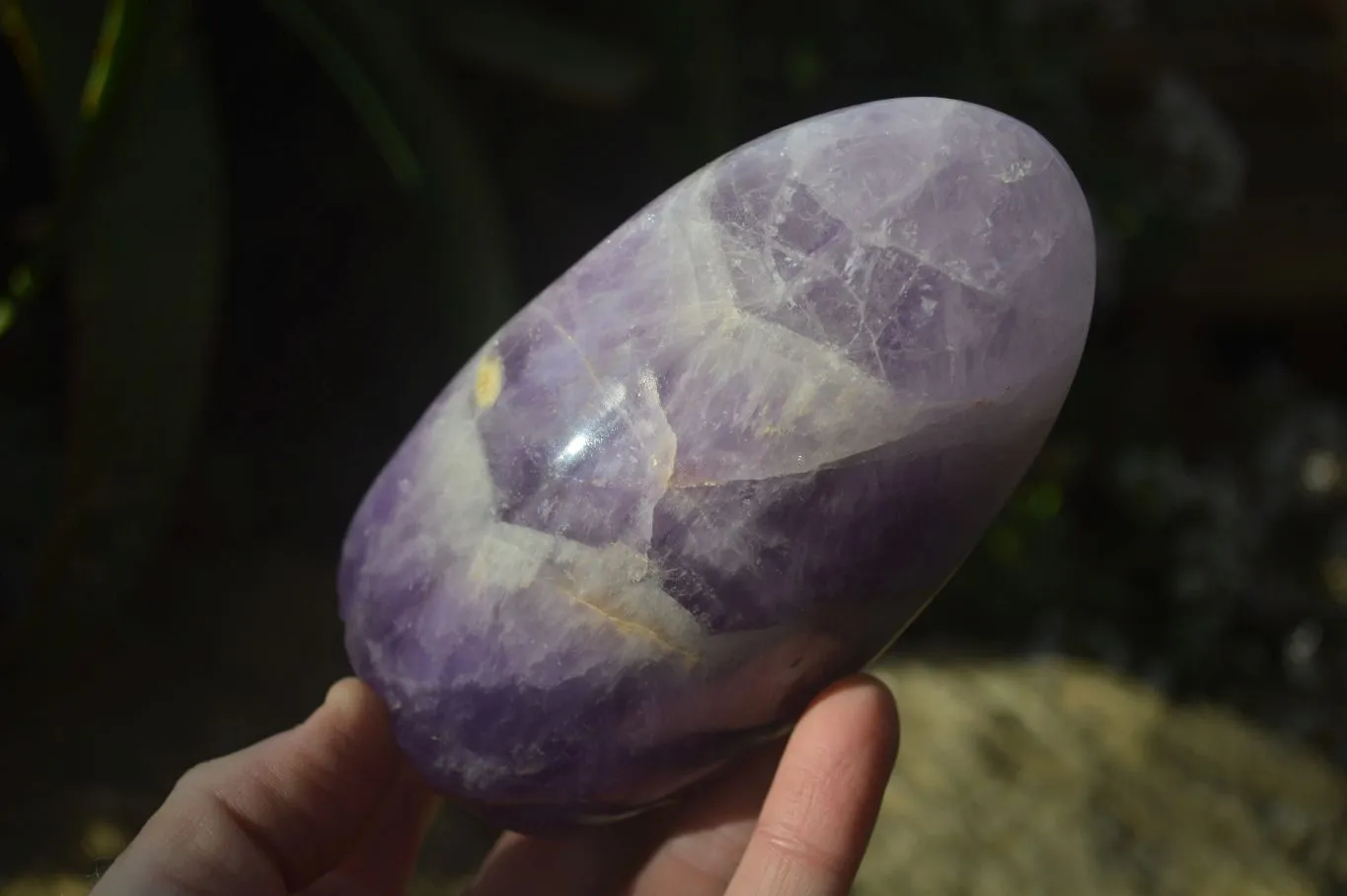 Polished Dream Amethyst Standing Free Forms x 6 From Madagascar