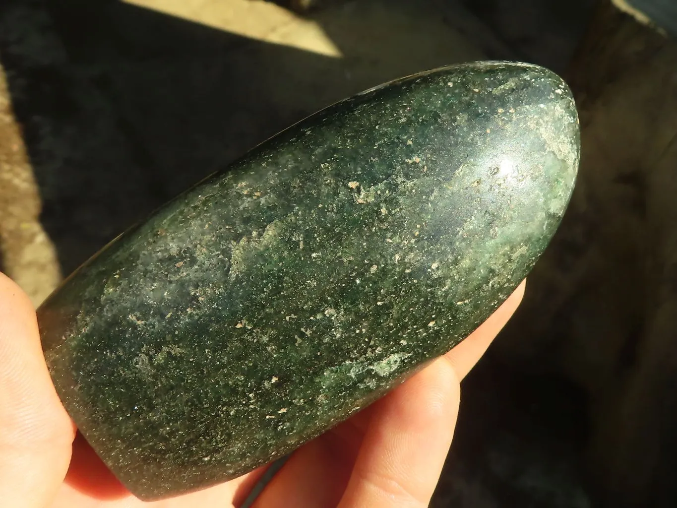 Polished Emerald Fuchsite Quartz Standing Free Forms  x 6 From Madagascar