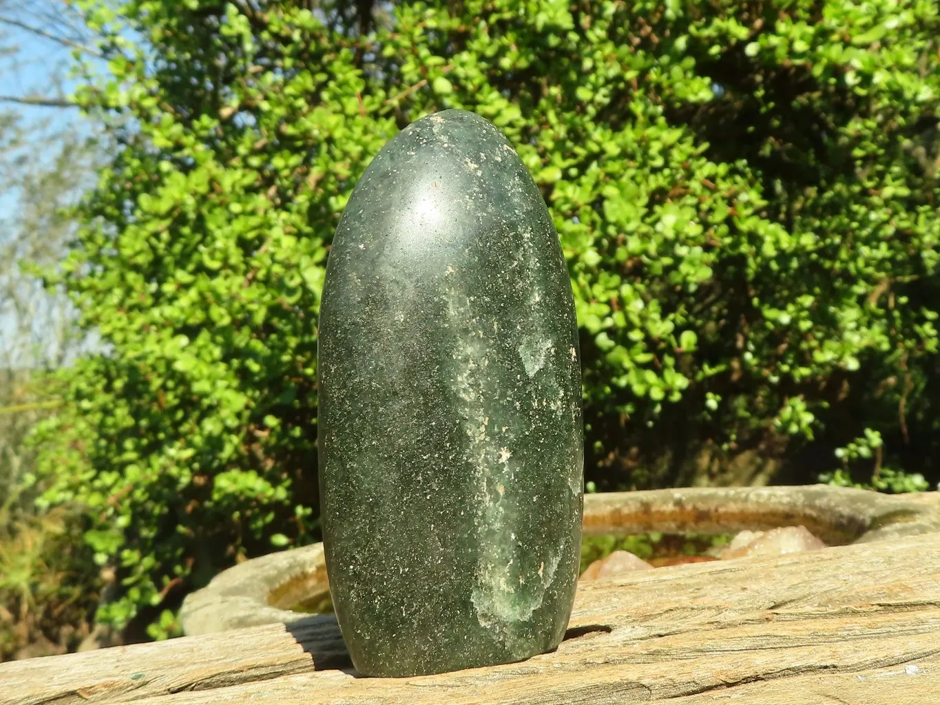 Polished Emerald Fuchsite Quartz Standing Free Forms  x 6 From Madagascar