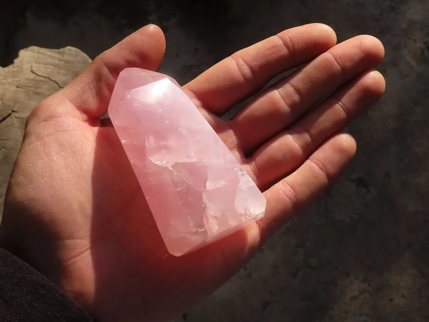 Polished Gemmy Pink Rose Quartz Points x 6 From Antsirabe, Madagascar