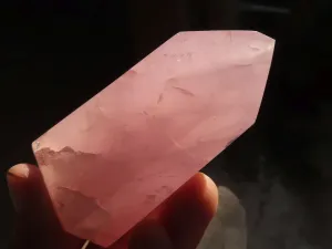 Polished Gemmy Pink Rose Quartz Points x 6 From Antsirabe, Madagascar