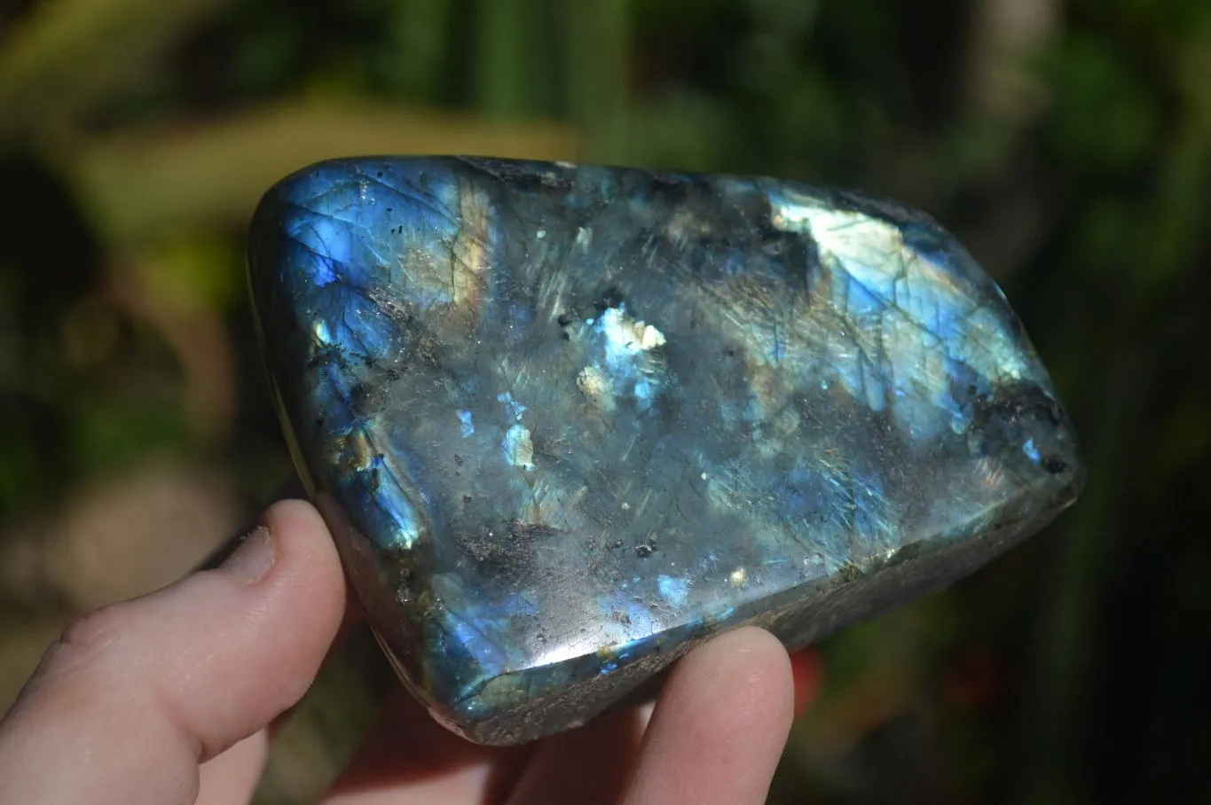 Polished Gorgeous Flashy Labradorite Standing Free Forms  x 2 From Tulear, Madagascar