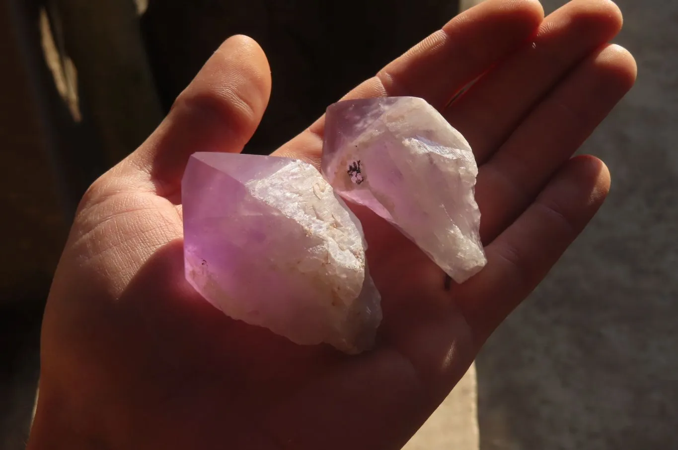 Polished Jacaranda Amethyst Crystals x 12 From Zambia