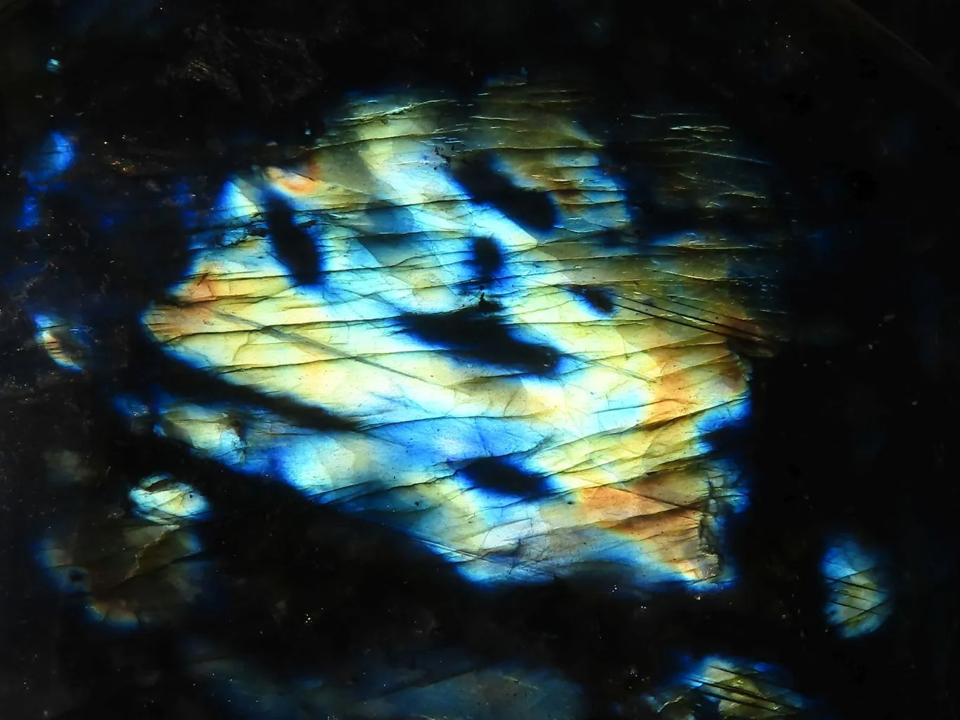 Polished  Large Puffy Labradorite Gemstone Heart  x 1 From Tulear, Madagascar