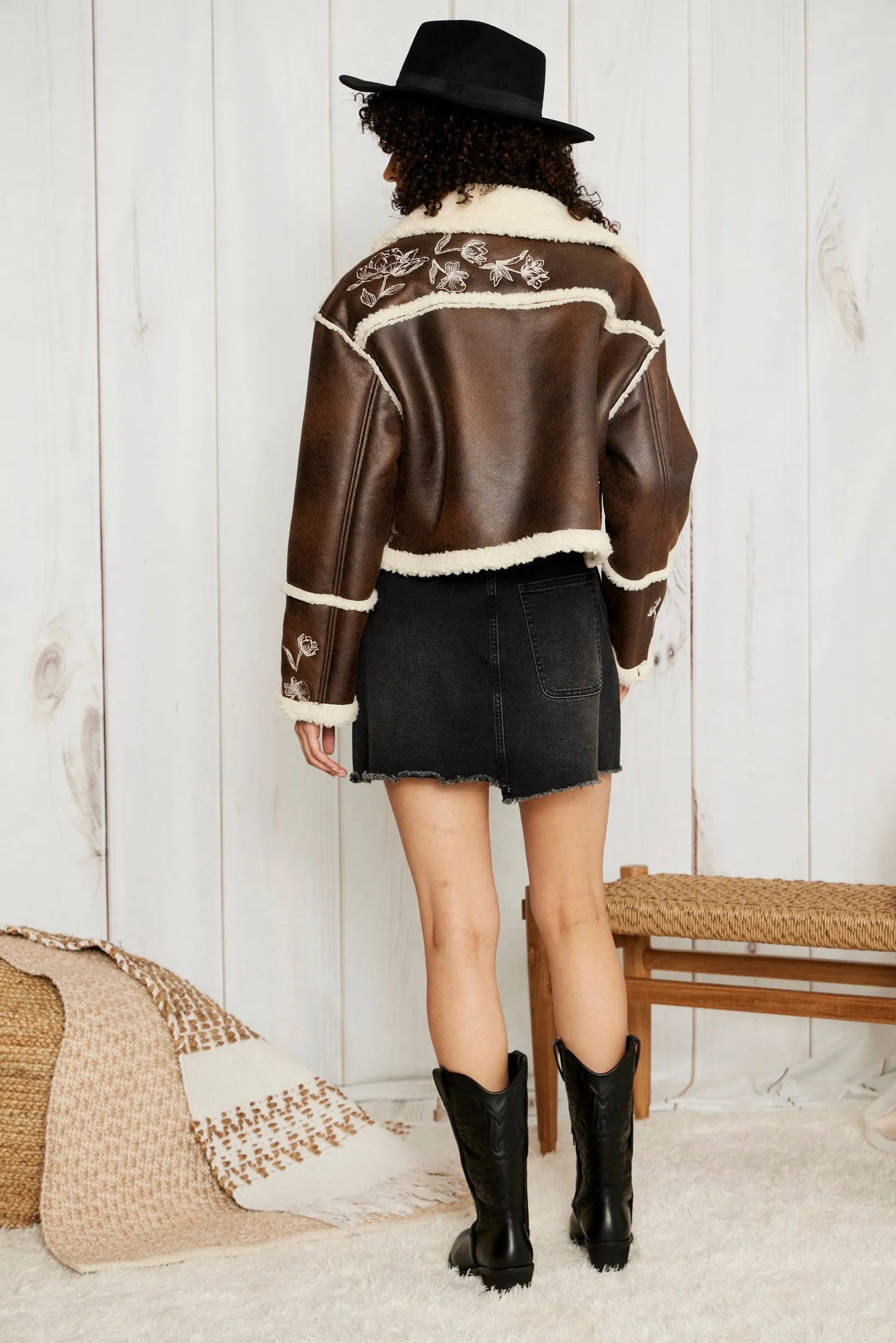 Silas Shearling Jacket - Etched