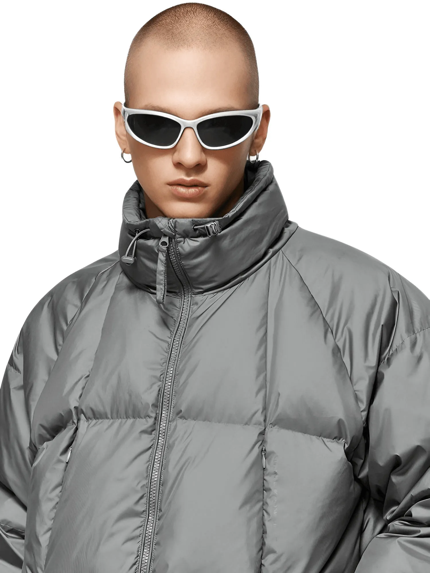 Solid Color Windproof White Duck Down Puffer Jackets for Men & Women