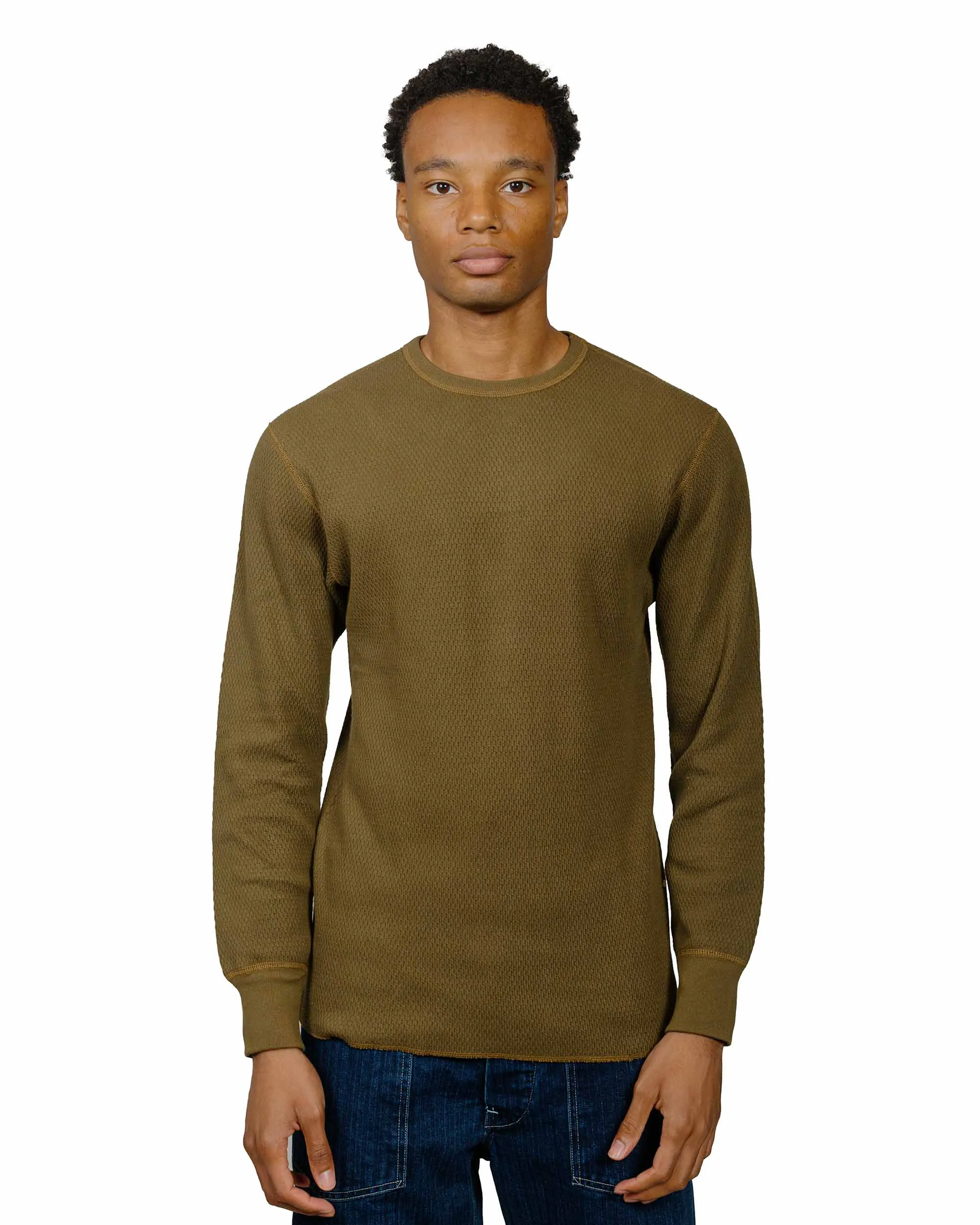 The Real McCoy's MC22109 U.S. Army Military Thermal Shirt Olive