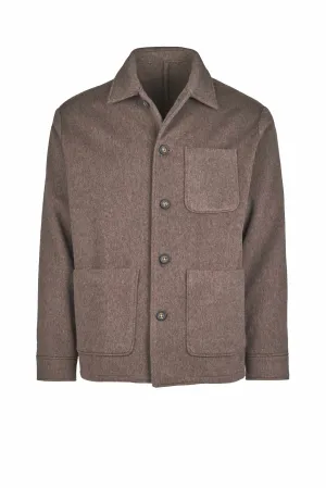 Unlined Wool Blend Chore Coat