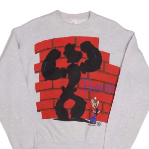 VINTAGE POPEYE CARTOON SWEATSHIRT 1993 LARGE MADE USA