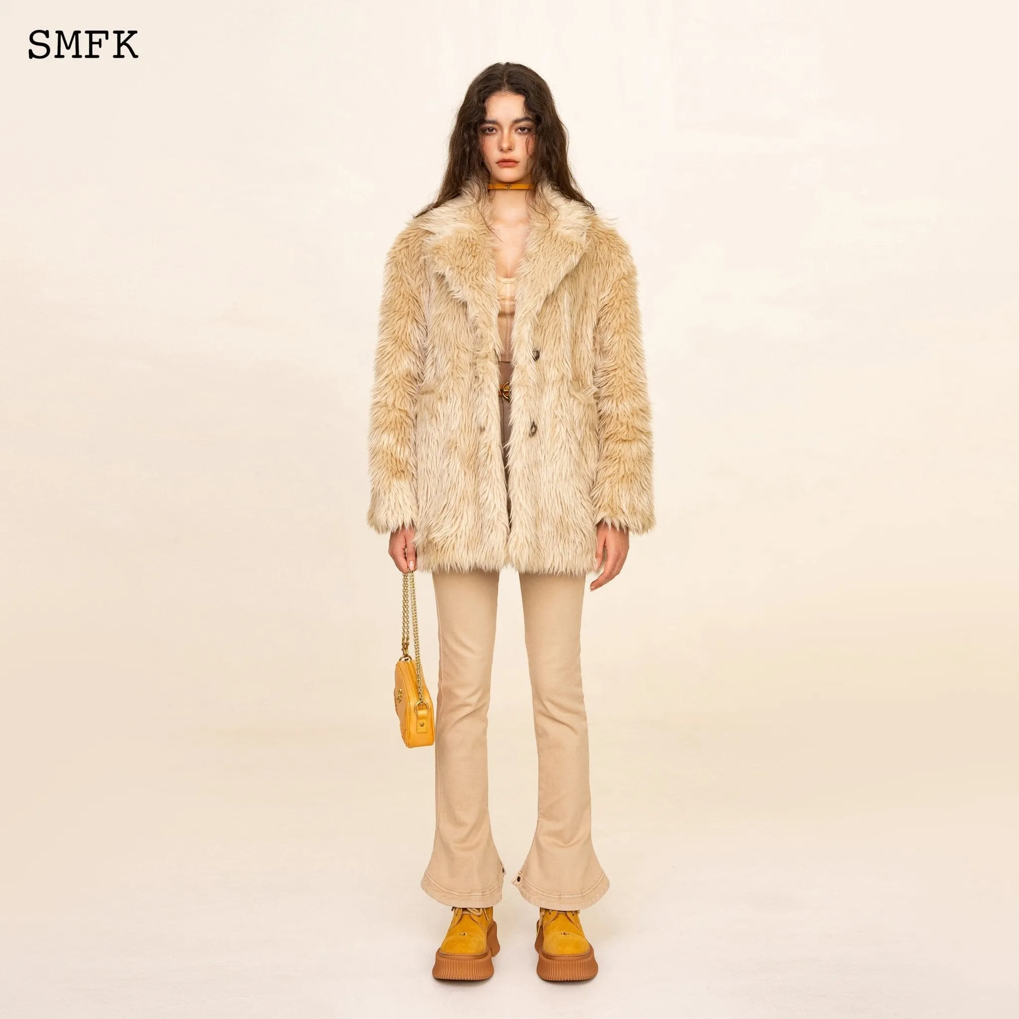 WildWorld Grassland Wool Jacket In Wheat