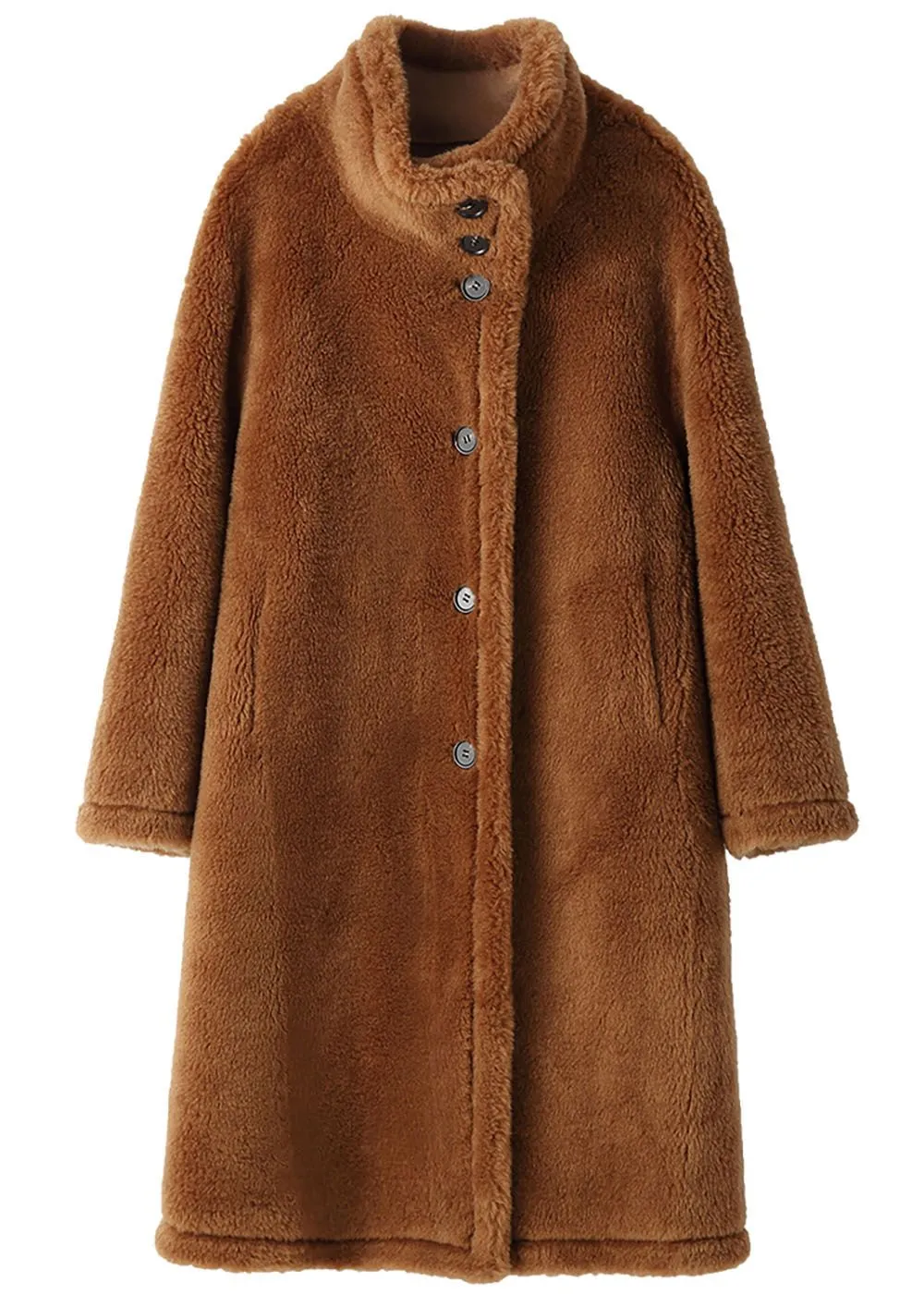 Wool Fur Single Breasted Teddy Coat